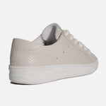 Tenis lien de cuero para mujer - Gris