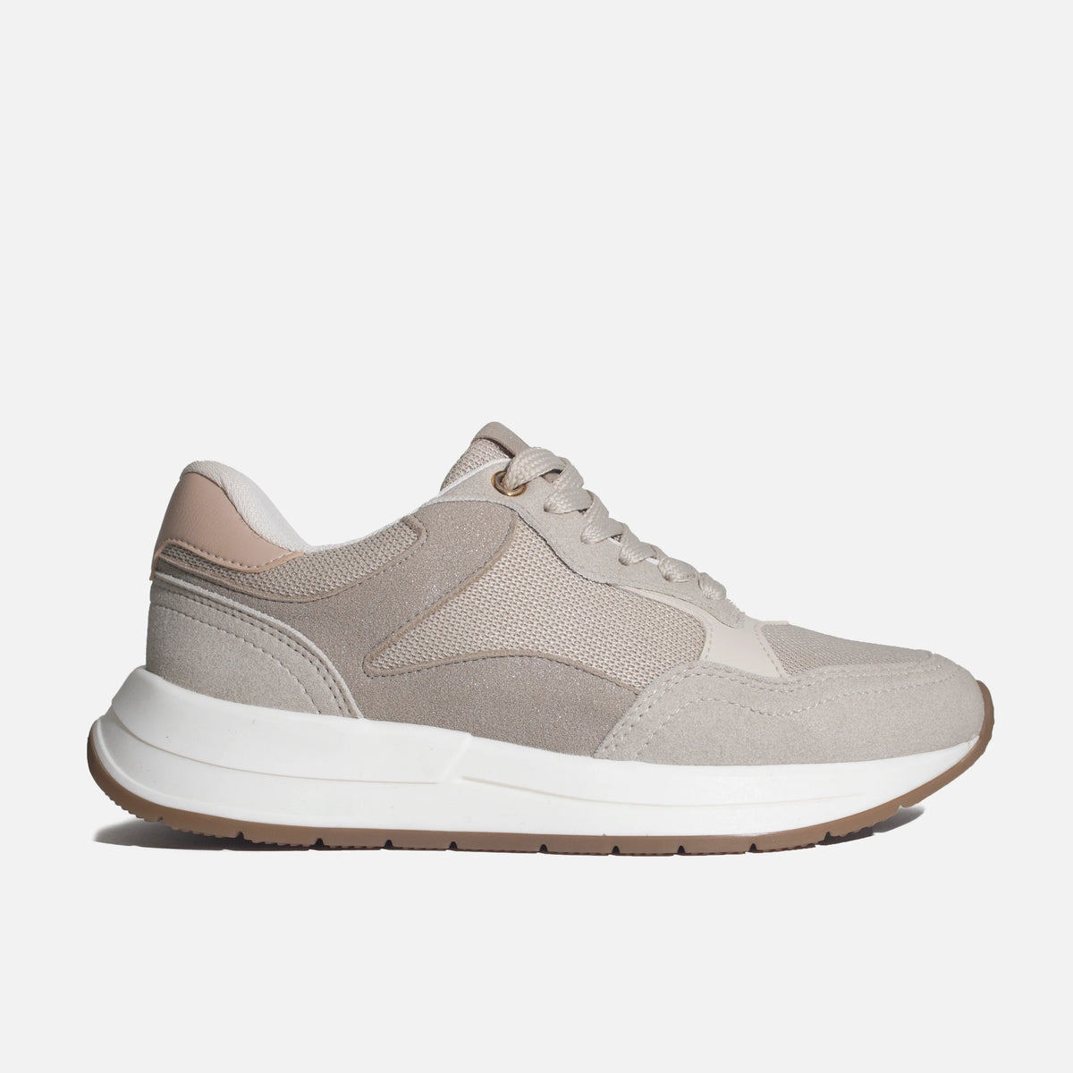 Tenis ilia de sintético para mujer - Beige