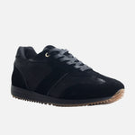 Tenis junet de sintético para mujer - Negro