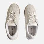 Tenis quira de cuero para mujer - Hueso