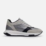 Tenis helia de cuero para mujer - Gris