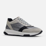 Tenis helia de cuero para mujer - Gris