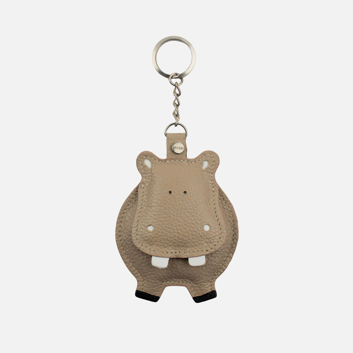 Llavero denver de cuero para mujer - Taupe