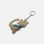 Llavero ivy de cuero para mujer - Taupe