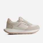 Tenis con plataforma deka de sintético para mujer - Beige