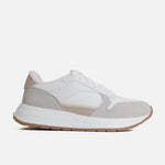 Tenis con plataforma elanor de sintético para mujer - Hueso