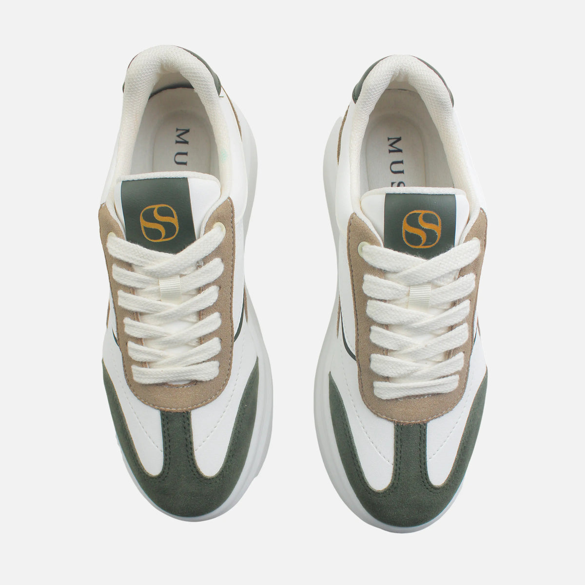 Tenis con plataforma helen de sintético para mujer - Verde