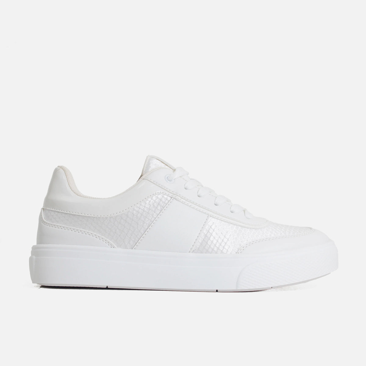 Tenis con plataforma emily de sintético para mujer - Blanco