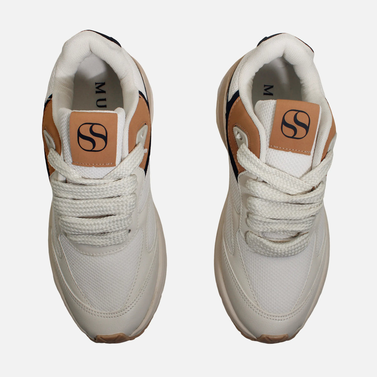 Tenis con plataforma stella de sintético para mujer - Hueso