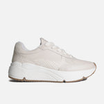 Tenis con plataforma isara de cuero para mujer - Hueso