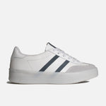 Tenis con plataforma jaral de cuero para mujer - Blanco