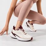 Tenis skysun de textil para mujer - Vino