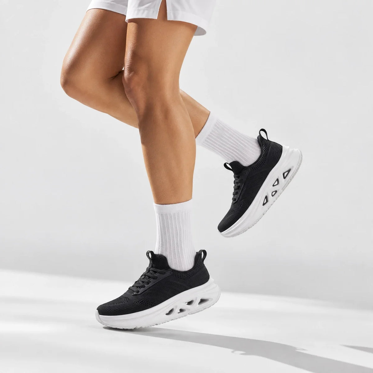 Tenis freeway de textil para mujer - Negro