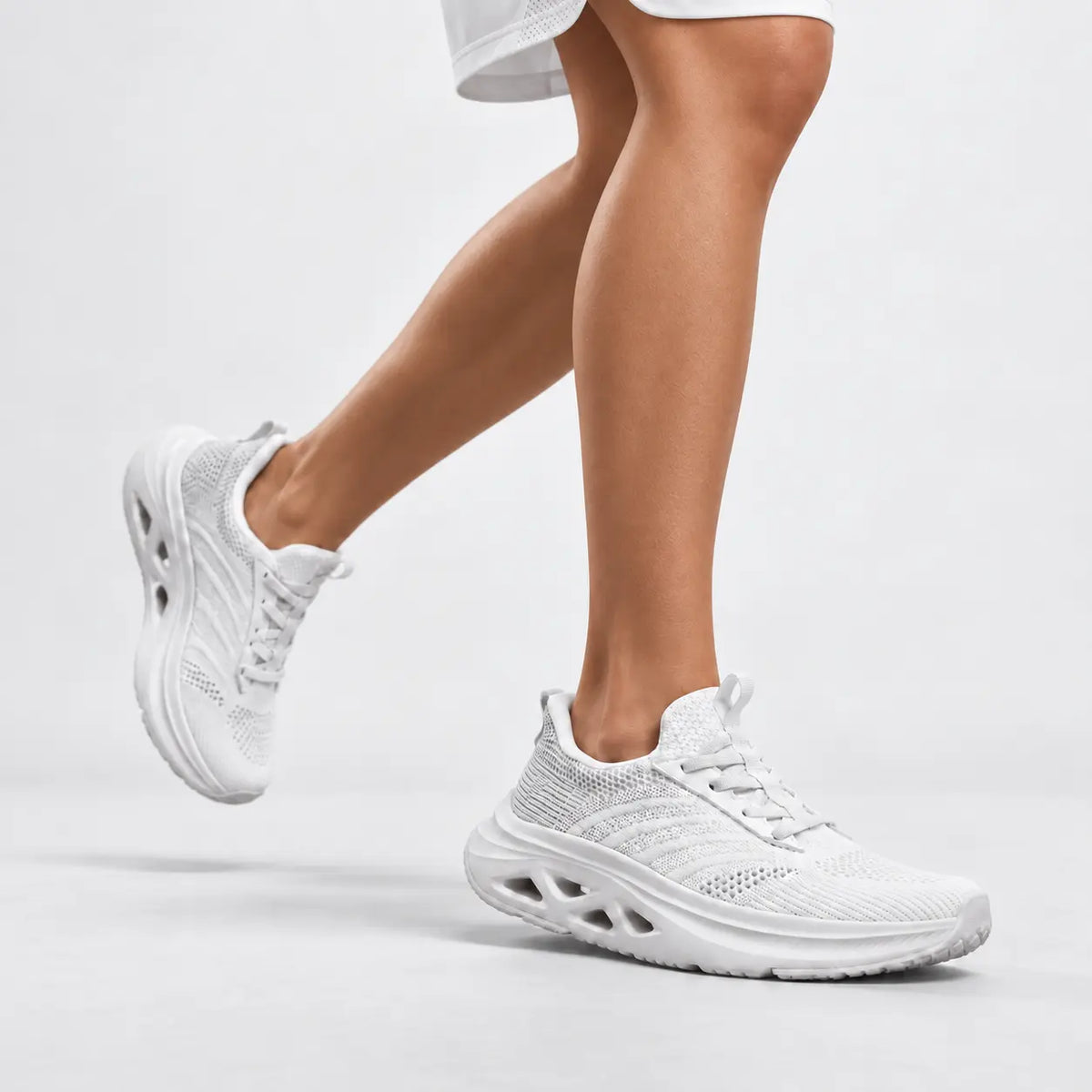 Tenis freeway de textil para mujer - Gris