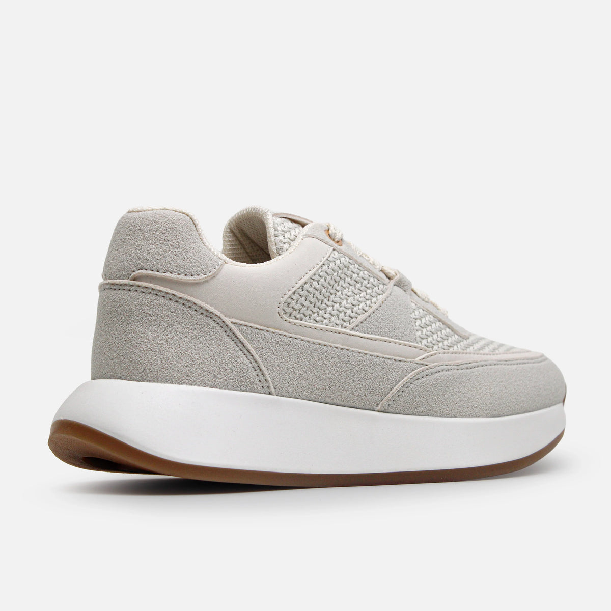 Tenis con plataforma fresia de sintético para mujer - Beige