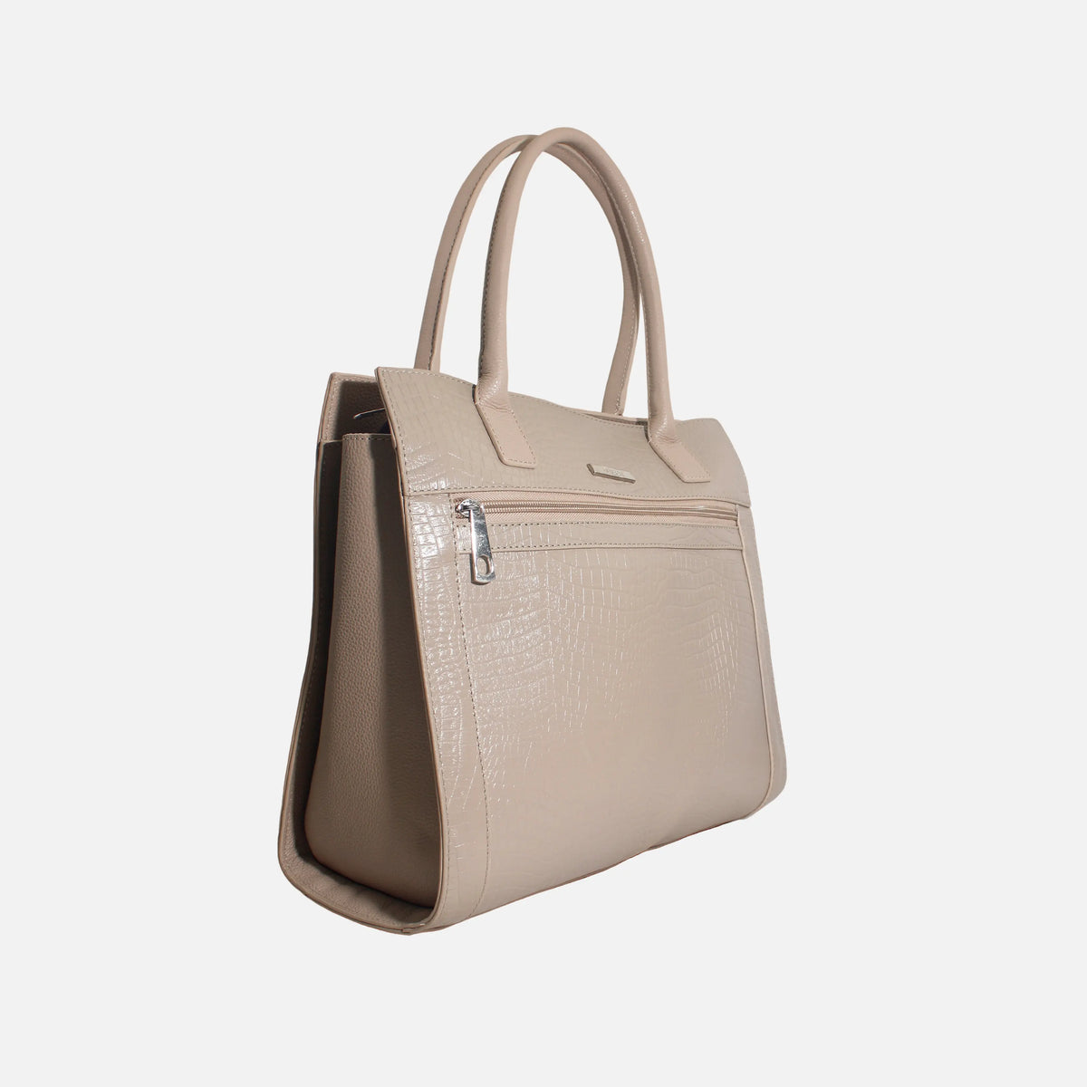 Cartera grere de cuero para mujer - Taupe
