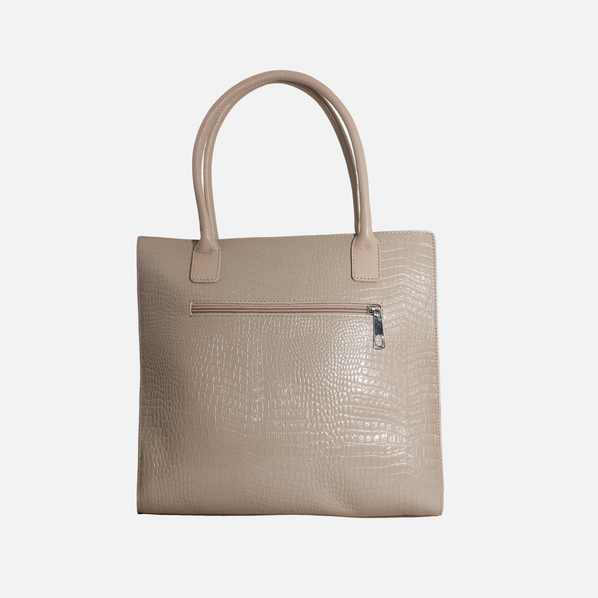 Cartera grere de cuero para mujer - Taupe