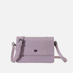 Bolso manos libres mirak de cuero para mujer - Morado