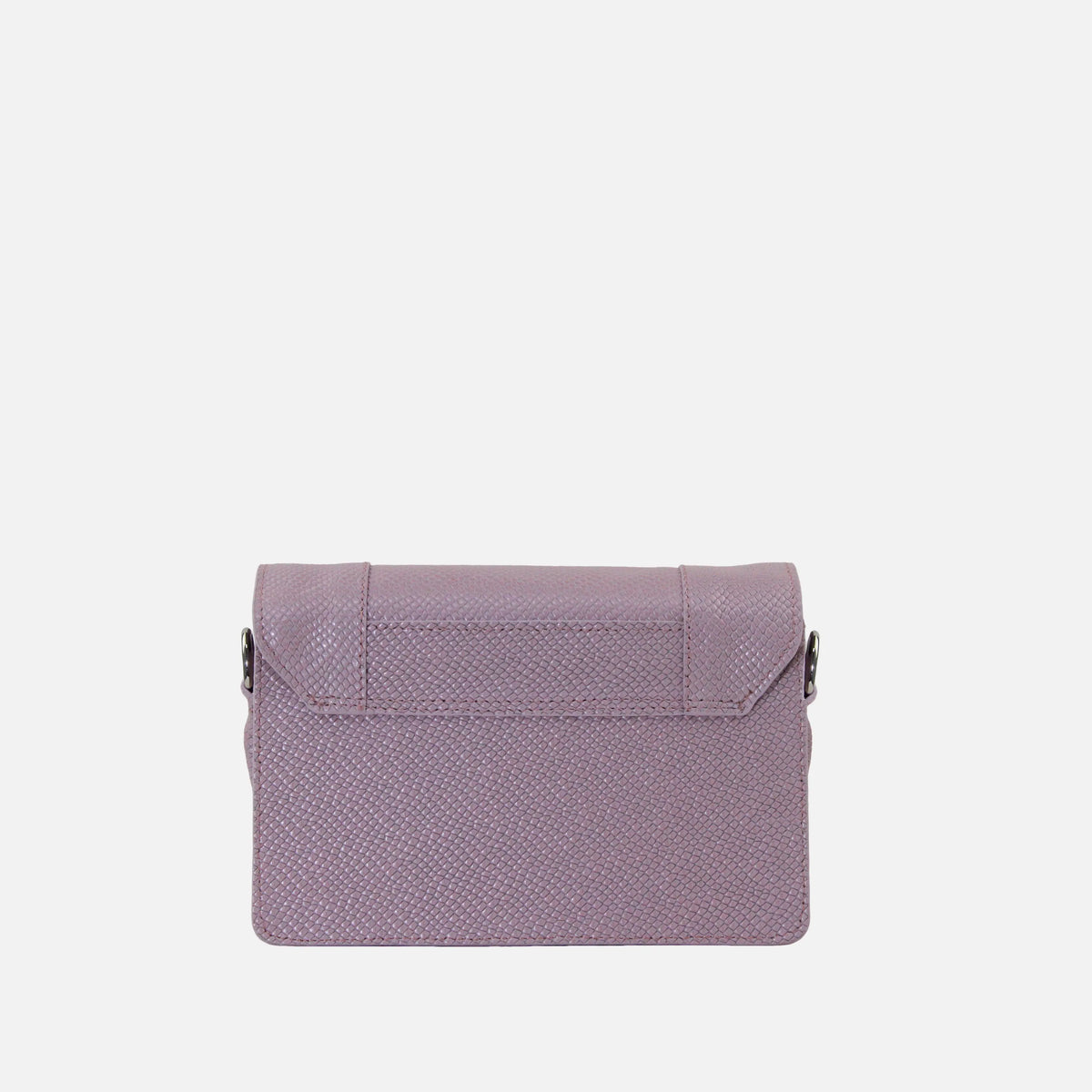 Bolso manos libres mirak de cuero para mujer - Morado