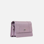 Bolso manos libres mirak de cuero para mujer - Morado
