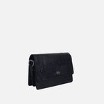 Bolso manos libres mirak de cuero para mujer - Negro