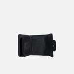 Billetera mine de cuero para mujer - Negro