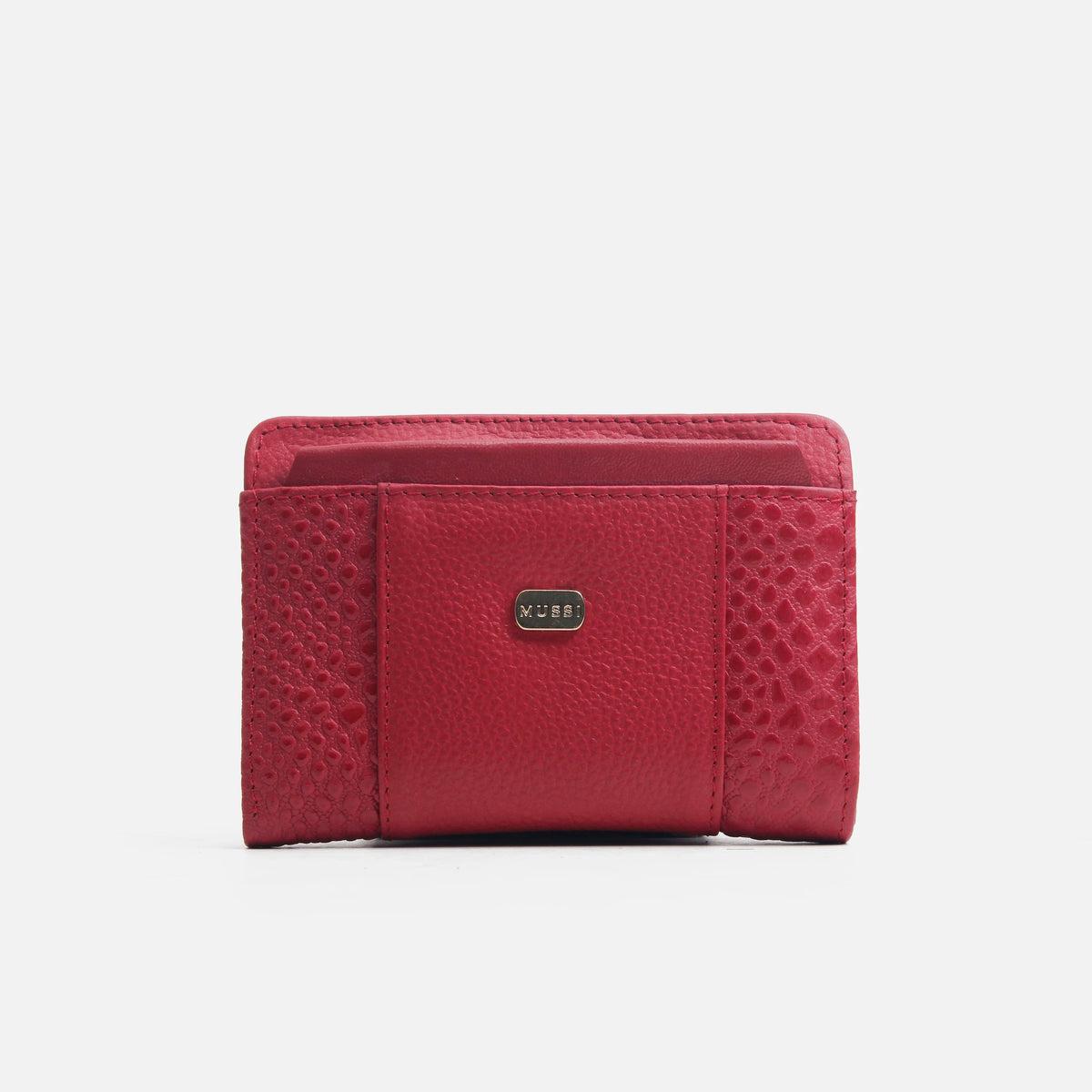 Billetera merida de cuero para mujer - Rojo