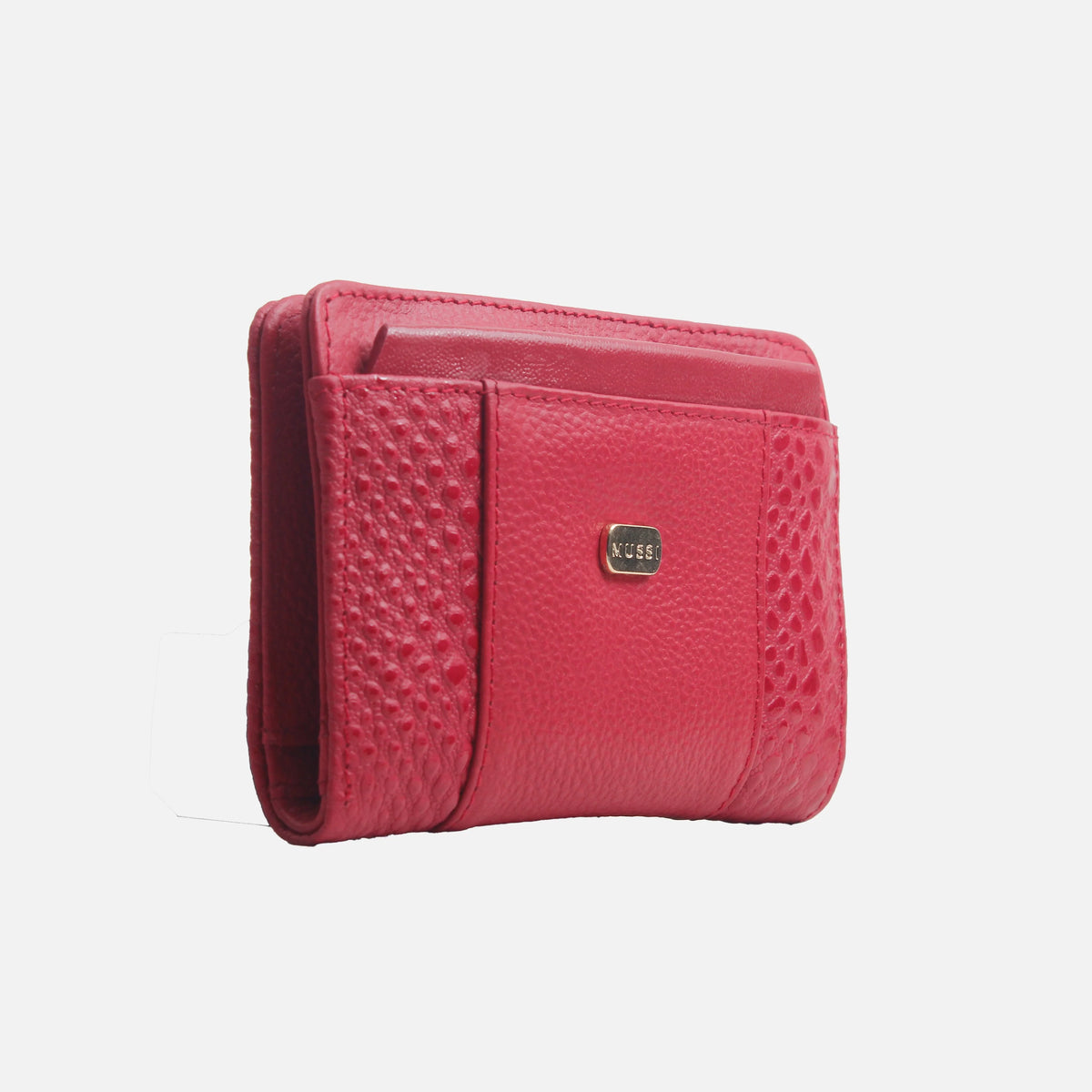Billetera merida de cuero para mujer - Rojo