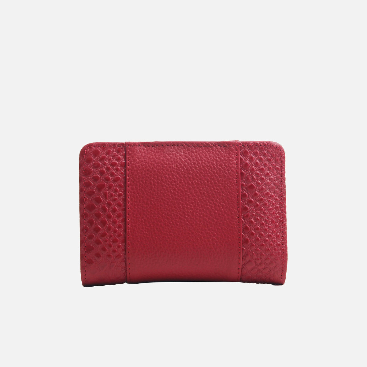 Billetera merida de cuero para mujer - Rojo