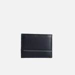 Billetera breiner de cuero para hombre - Negro