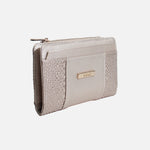 Billetera sirah de cuero para mujer - Oro