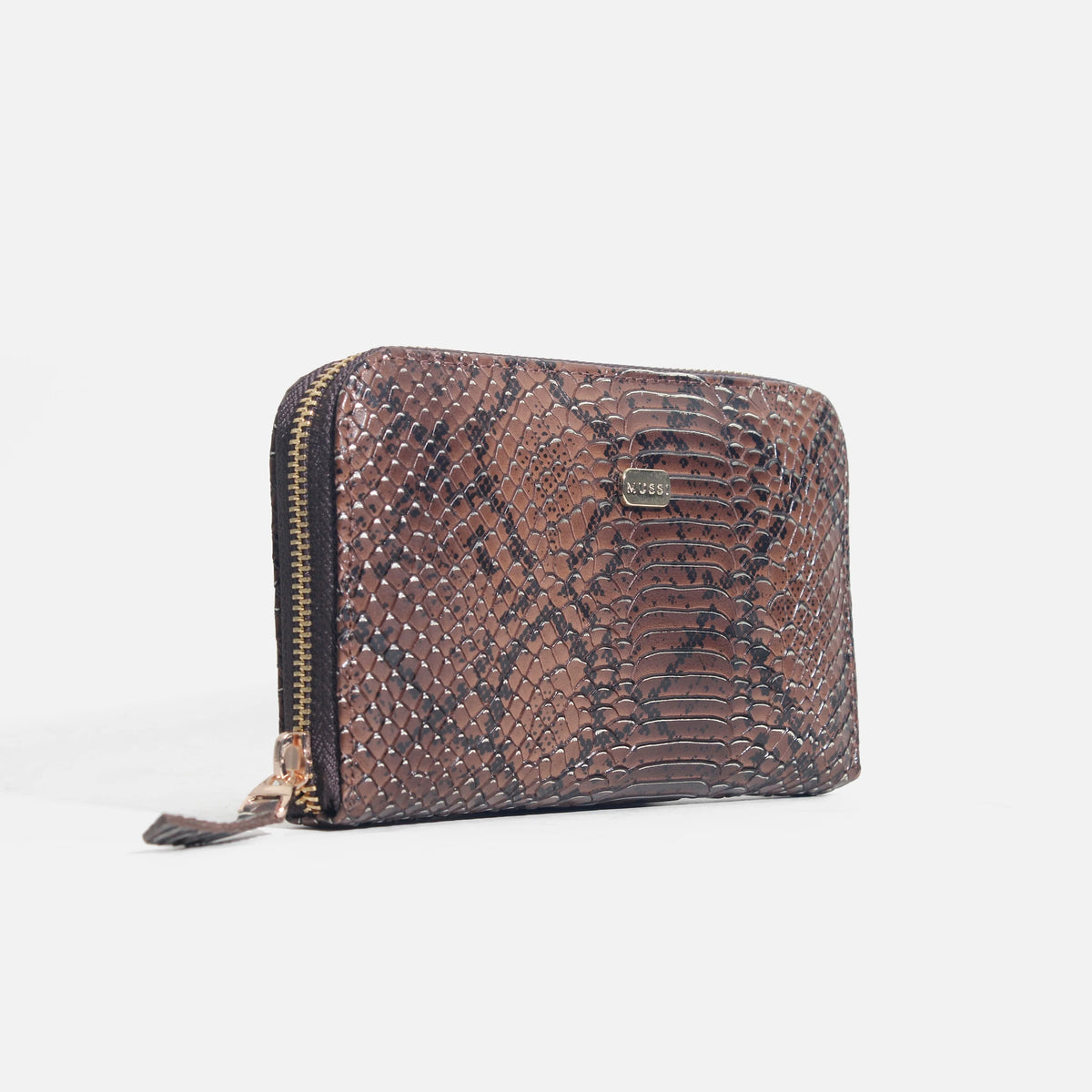 Billetera talina de cuero para mujer - Café