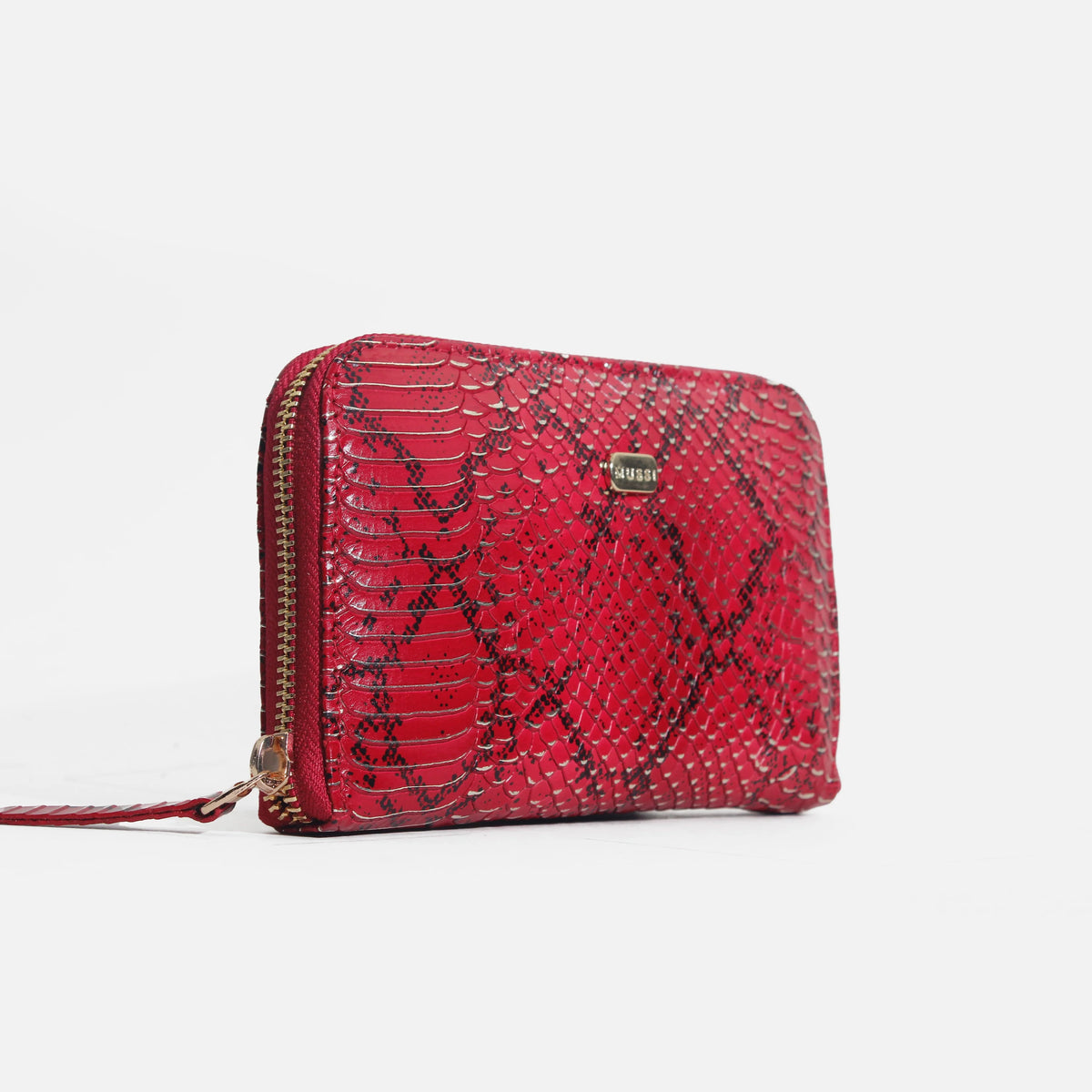 Billetera talina de cuero para mujer - Rojo