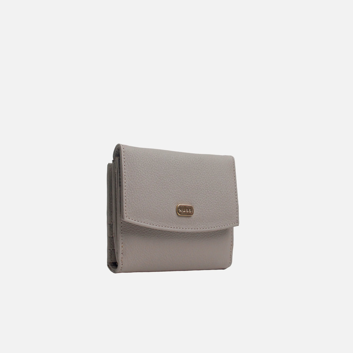 Billetera kaia de cuero para mujer - Gris