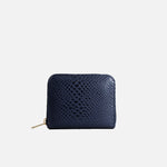 Billetera danae de cuero para mujer - Azul