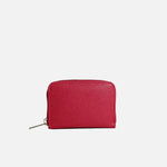 Billetera edurne de cuero para mujer - Rojo