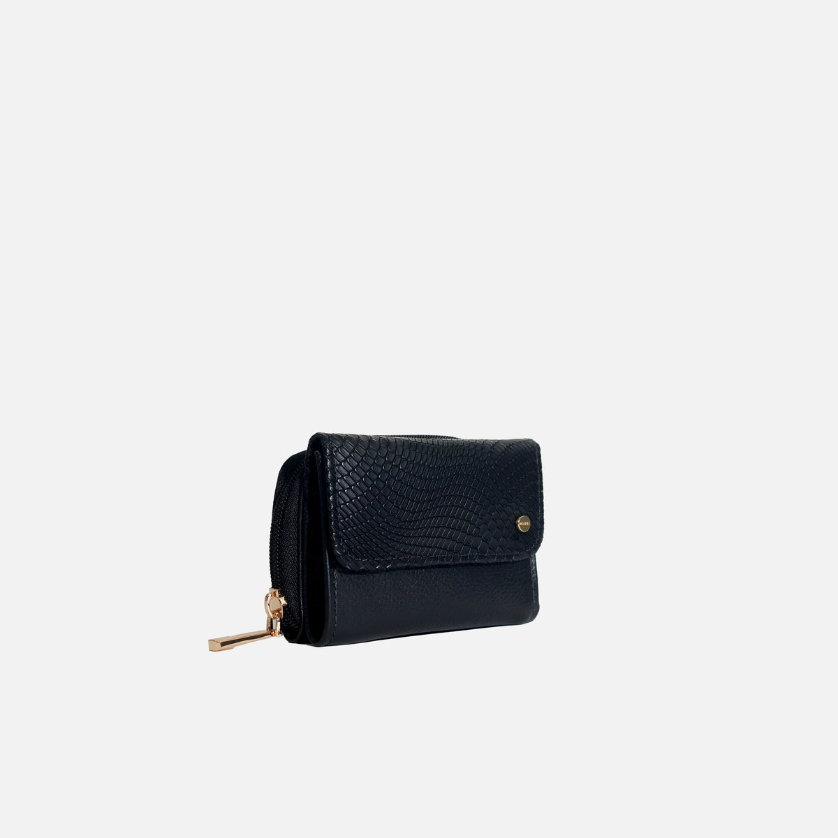 Billetera zem de cuero para mujer - Negro