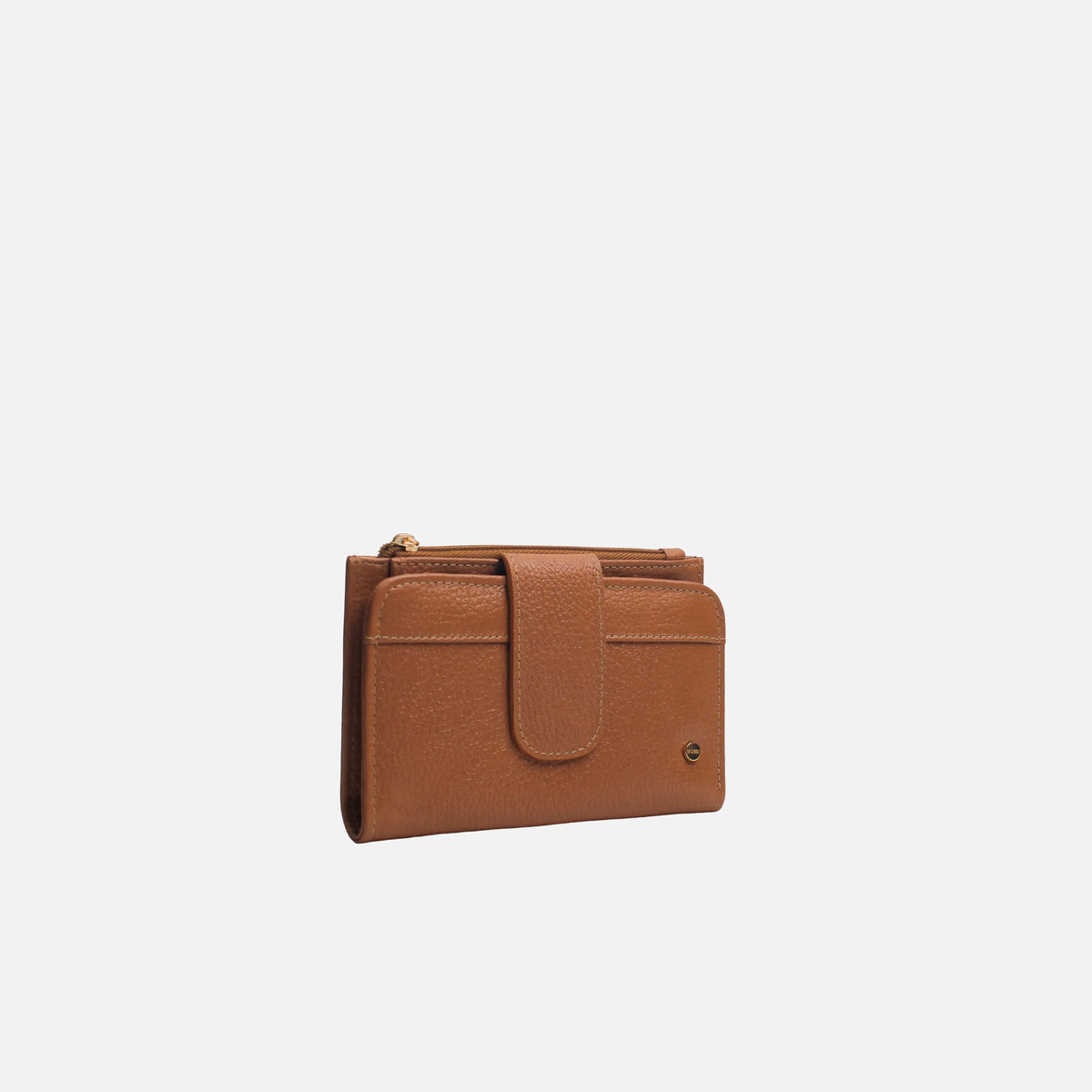 Billetera gala de cuero para mujer - Miel