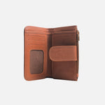 Billetera gala de cuero para mujer - Miel
