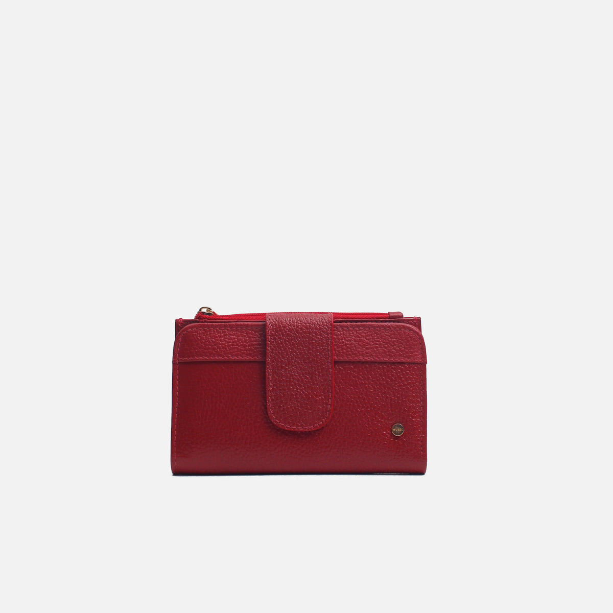 Billetera gala de cuero para mujer - Rojo