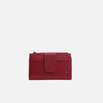 Billetera gala de cuero para mujer - Rojo