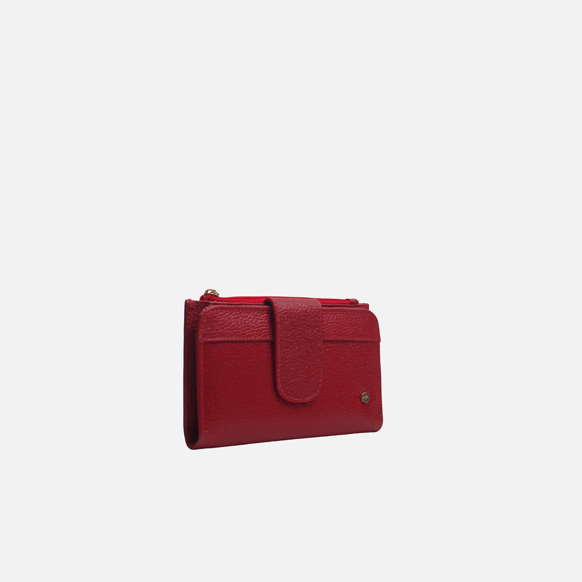 Billetera gala de cuero para mujer - Rojo