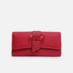 Billetera ilen de cuero para mujer - Rojo