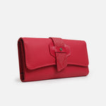 Billetera ilen de cuero para mujer - Rojo