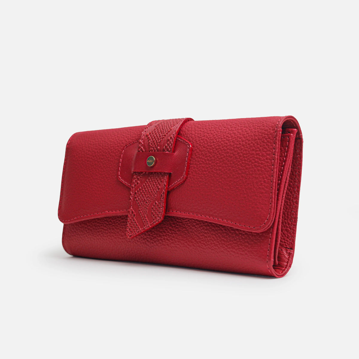Billetera ilen de cuero para mujer - Rojo