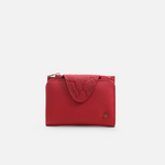 Billetera kamil de cuero para mujer - Rojo