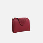 Billetera kamil de cuero para mujer - Rojo
