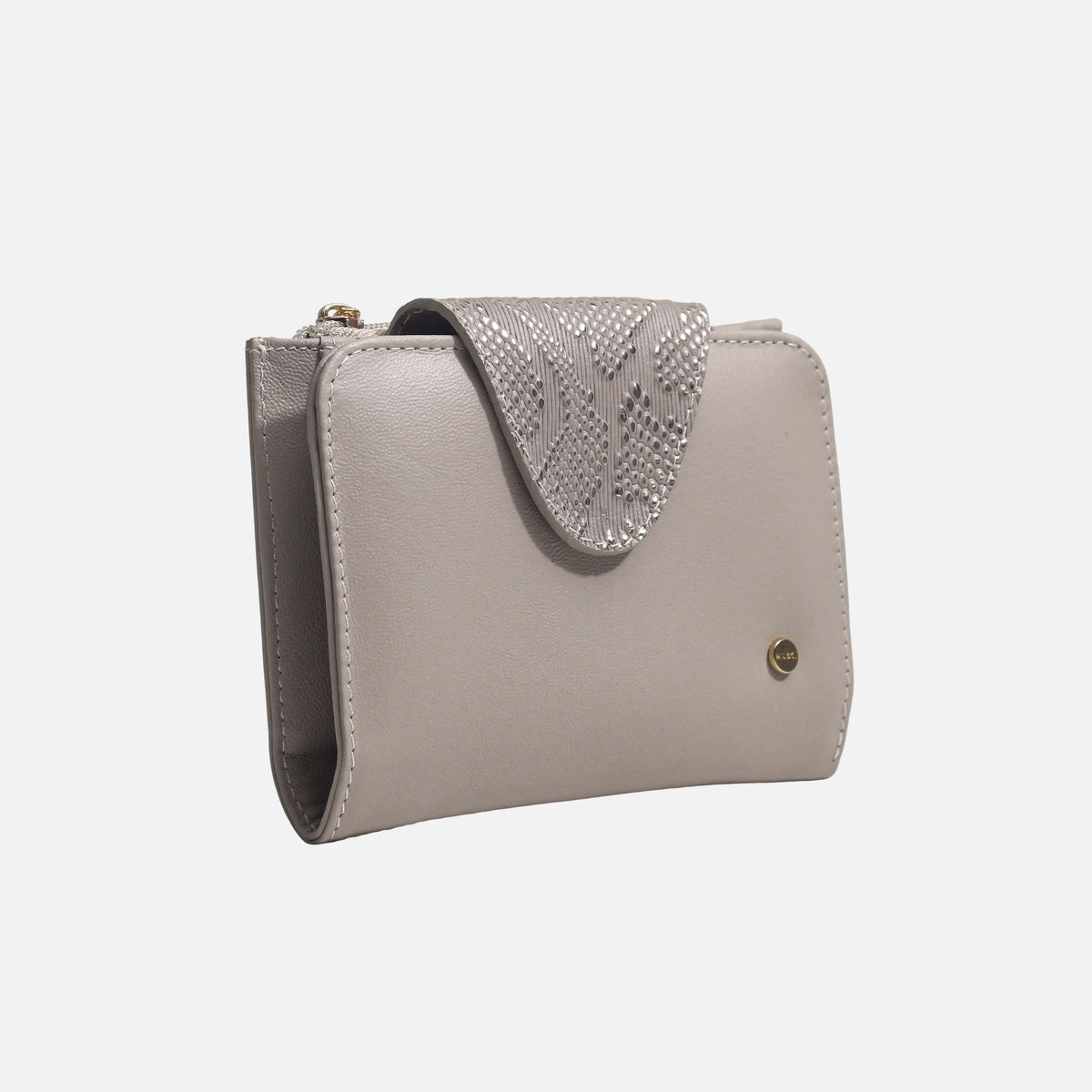 Billetera kamil de cuero para mujer - Taupe