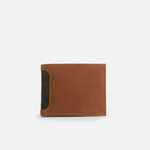Billetera briston de cuero para hombre - Miel
