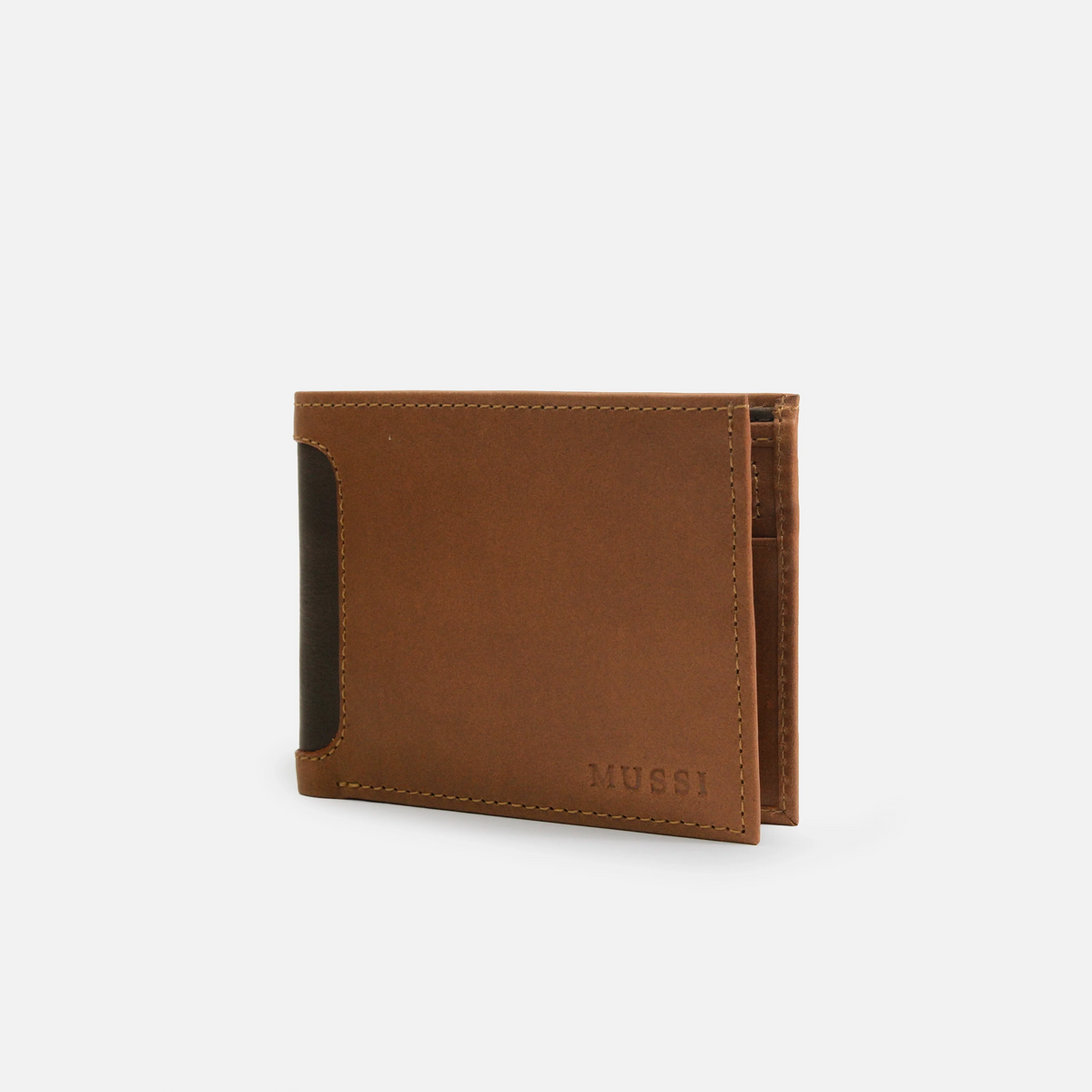 Billetera briston de cuero para hombre - Miel